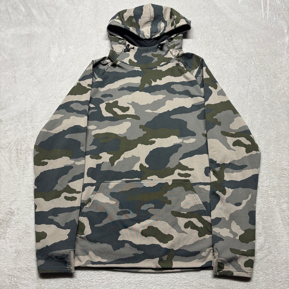 UNRL Hoodie Mens L Performance Scuba Camo Raglan EUC